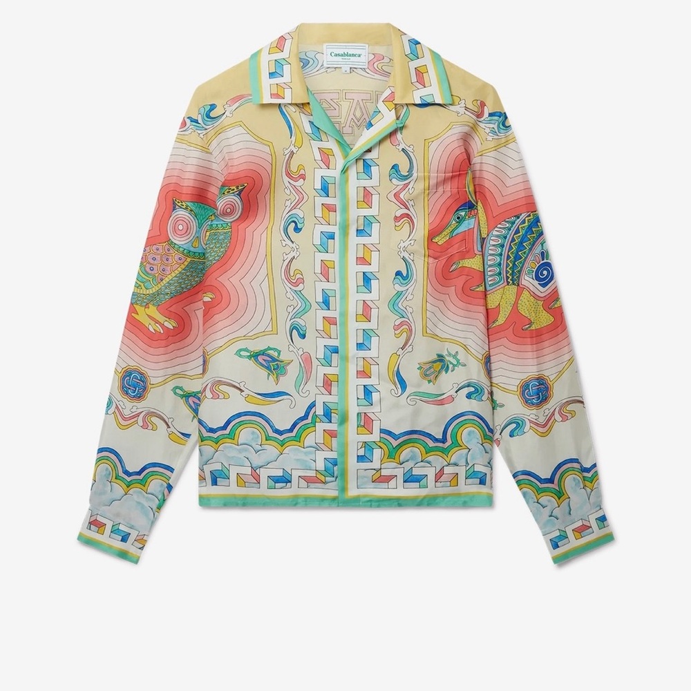 Casa Blanca Mens or Womans silk shirt